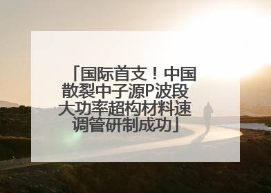 国际首支！中国散裂中子源P波段大功率超构材料速调管研制成功