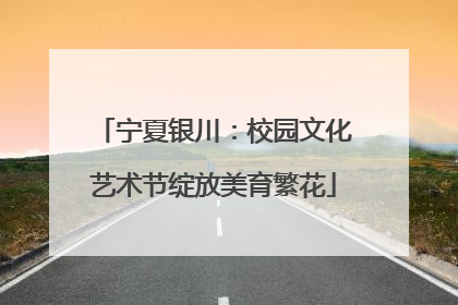 宁夏银川：校园文化艺术节绽放美育繁花