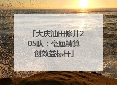 大庆油田修井205队：毫厘精算创效益标杆