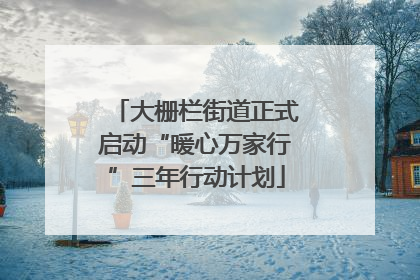 大栅栏街道正式启动“暖心万家行”三年行动计划