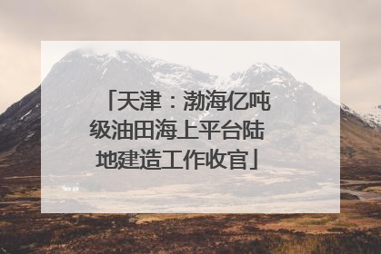 天津：渤海亿吨级油田海上平台陆地建造工作收官