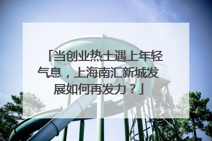 当创业热土遇上年轻气息，上海南汇新城发展如何再发力？