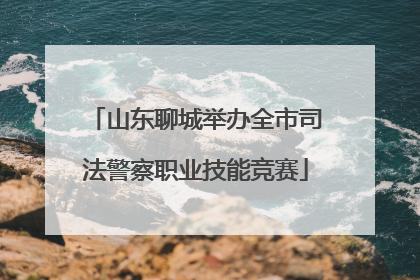 山东聊城举办全市司法警察职业技能竞赛