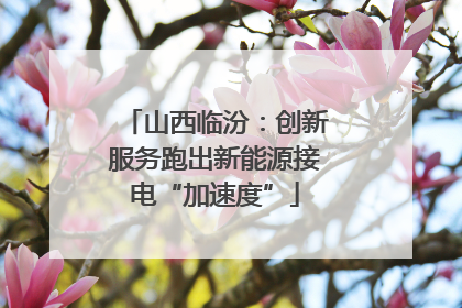 山西临汾：创新服务跑出新能源接电“加速度”