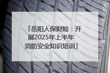 岳阳人保财险：开展2025年上半年消防安全知识培训
