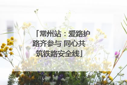 常州站：爱路护路齐参与 同心共筑铁路安全线