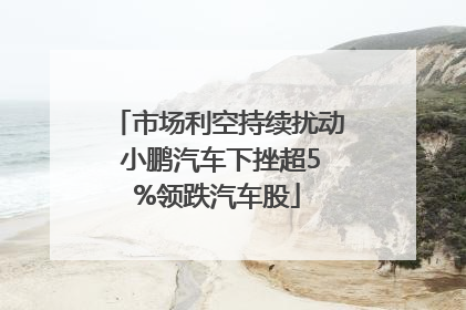 市场利空持续扰动 小鹏汽车下挫超5%领跌汽车股