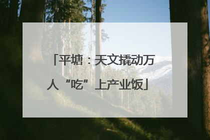 平塘：天文撬动万人“吃”上产业饭
