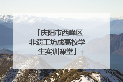 庆阳市西峰区 非遗工坊成高校学生实训课堂