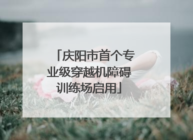 庆阳市首个专业级穿越机障碍训练场启用
