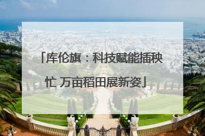 库伦旗：科技赋能插秧忙 万亩稻田展新姿