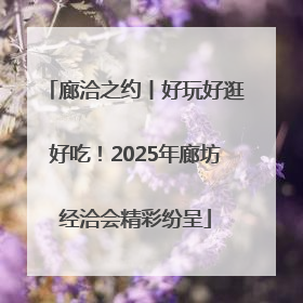 廊洽之约丨好玩好逛好吃！2025年廊坊经洽会精彩纷呈
