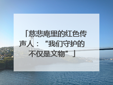 慈悲庵里的红色传声人：“我们守护的不仅是文物”