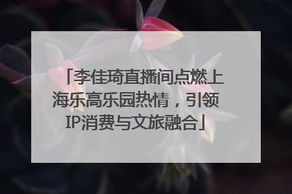 李佳琦直播间点燃上海乐高乐园热情，引领IP消费与文旅融合