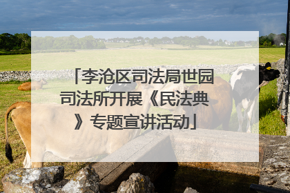 李沧区司法局世园司法所开展《民法典》专题宣讲活动