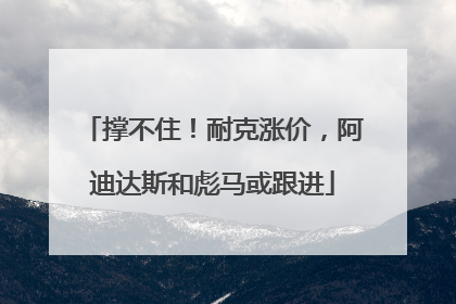 撑不住！耐克涨价，阿迪达斯和彪马或跟进