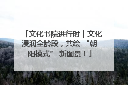 文化书院进行时｜文化浸润全龄段，共绘 “朝阳模式” 新图景！