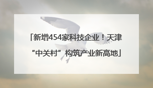 新增454家科技企业！天津“中关村”构筑产业新高地