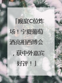 晚宴C位炸场！宁夏葡萄酒亮相西博会，获中外嘉宾好评！
