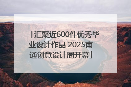 汇聚近600件优秀毕业设计作品 2025南通创意设计周开幕