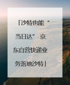 沙特也能“当日达” 京东自营快递业务落地沙特