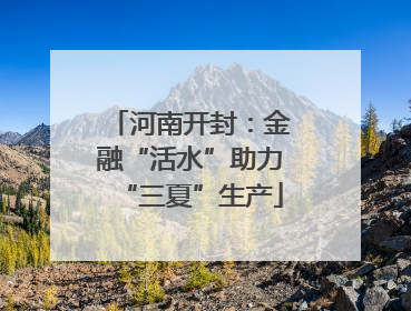 河南开封：金融“活水”助力“三夏”生产