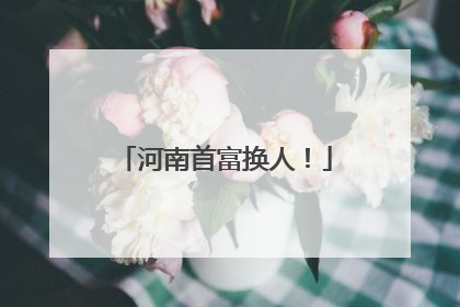 河南首富换人！