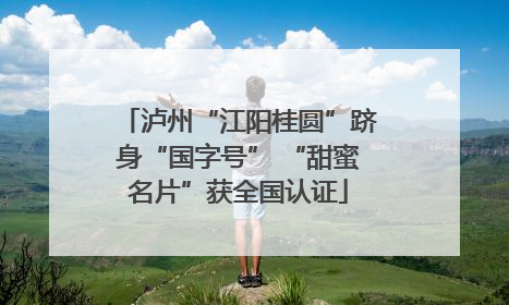 泸州“江阳桂圆”跻身“国字号” “甜蜜名片”获全国认证