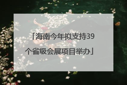 海南今年拟支持39个省级会展项目举办