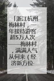 浙江杭州梅林村，一年接待游客超5万人次——梅林村，满满人气从何来（经济新方位·农村消费观察）