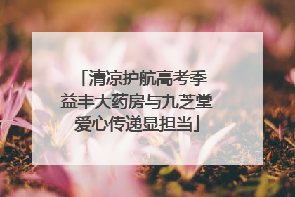 清凉护航高考季 益丰大药房与九芝堂爱心传递显担当