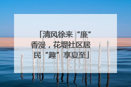 清风徐来“廉”香漫，花堤社区居民“趣”享夏至