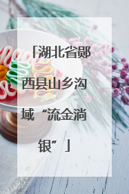 湖北省郧西县山乡沟域“流金淌银”