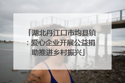 湖北丹江口市均县镇：爱心企业开展公益捐助推进乡村振兴