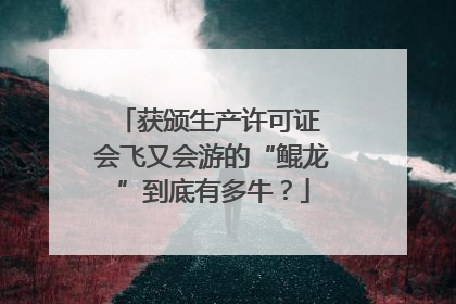 获颁生产许可证 会飞又会游的“鲲龙”到底有多牛？