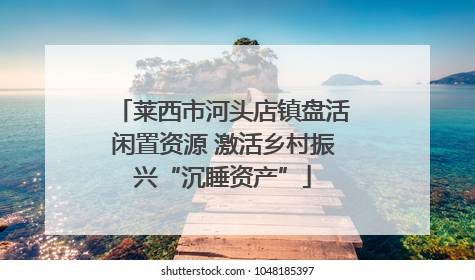 莱西市河头店镇盘活闲置资源 激活乡村振兴“沉睡资产”