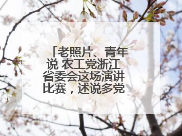 老照片、青年说 农工党浙江省委会这场演讲比赛，述说多党合作初心延续