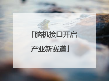 脑机接口开启产业新赛道