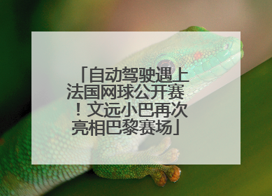 自动驾驶遇上法国网球公开赛！文远小巴再次亮相巴黎赛场