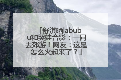 舒淇晒labubu和哭娃合影：一同去郊游！网友：这是怎么火起来了？