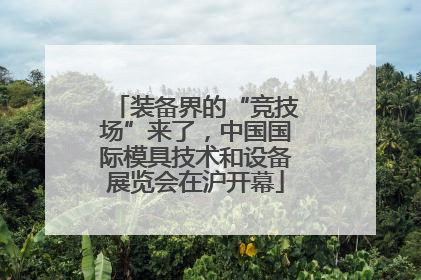 装备界的“竞技场”来了，中国国际模具技术和设备展览会在沪开幕