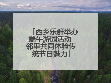 西乡乐群举办端午游园活动 邻里共同体验传统节日魅力