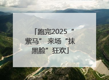 跑完2025“紫马” 来场“抹黑脸”狂欢