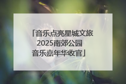 音乐点亮星城文旅 2025南郊公园音乐嘉年华收官
