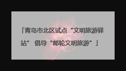 青岛市北区试点“文明旅游驿站” 倡导“邮轮文明旅游”