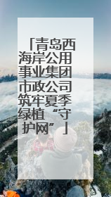 青岛西海岸公用事业集团市政公司筑牢夏季绿植“守护网”