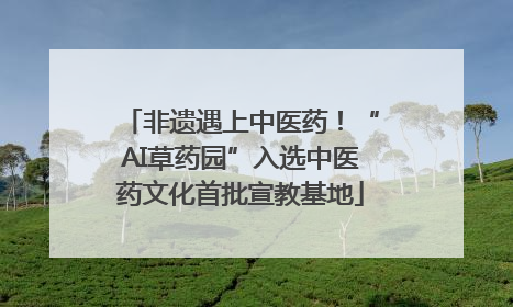 非遗遇上中医药！“AI草药园”入选中医药文化首批宣教基地