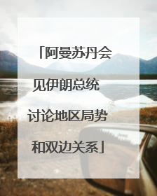 阿曼苏丹会见伊朗总统 讨论地区局势和双边关系