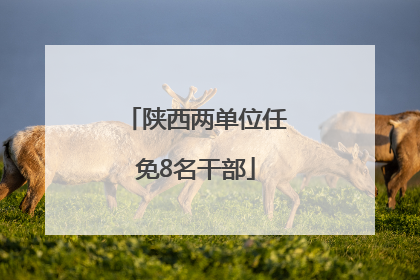 陕西两单位任免8名干部