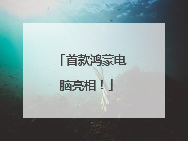首款鸿蒙电脑亮相！